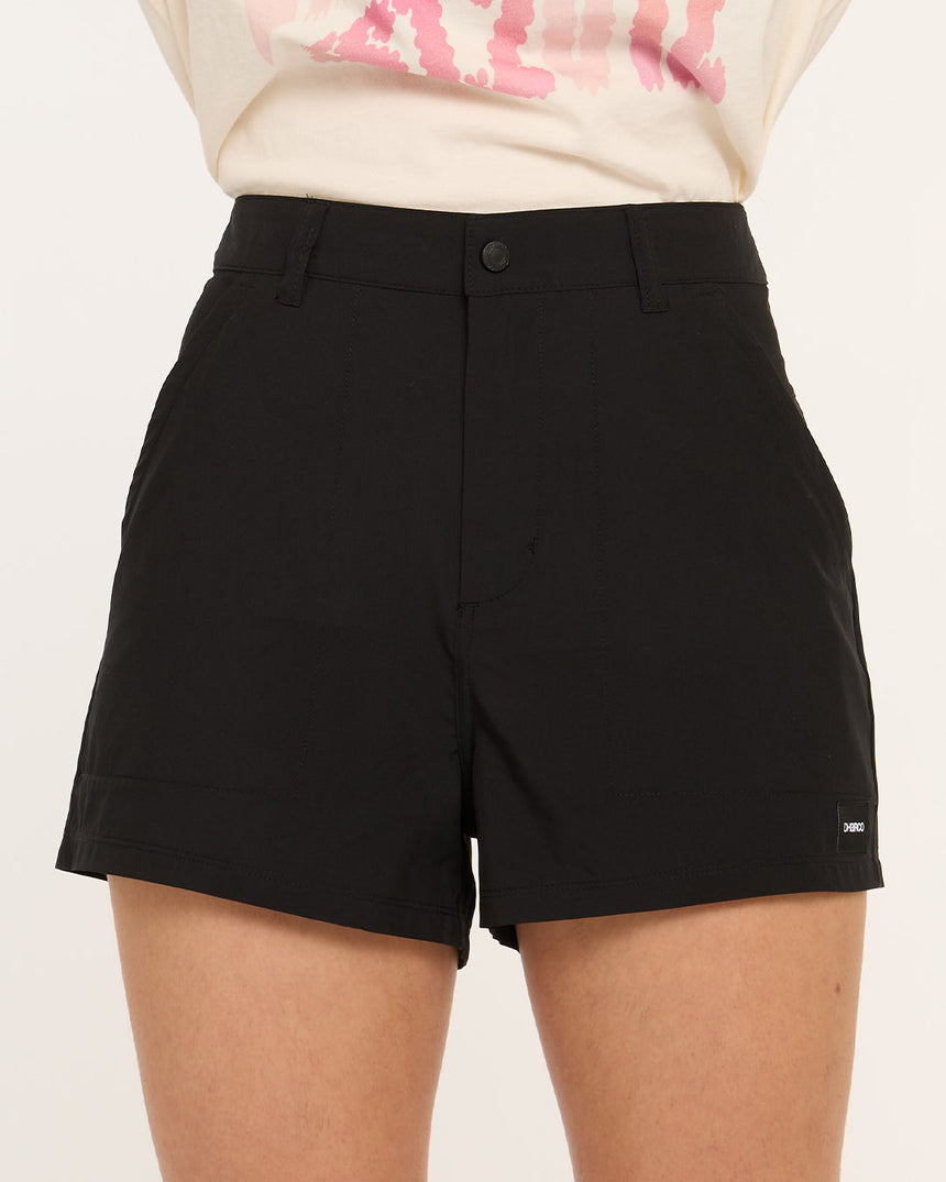 Womens Pit Shorts | Black