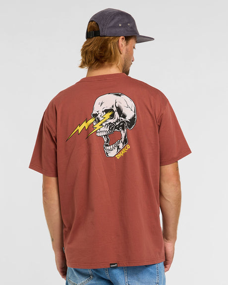 Mens Cotton Tee | Rust