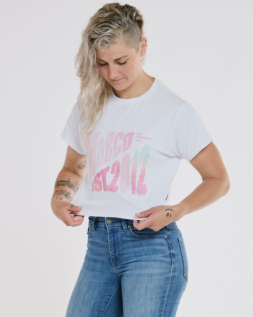 Womens Cotton Crop | White