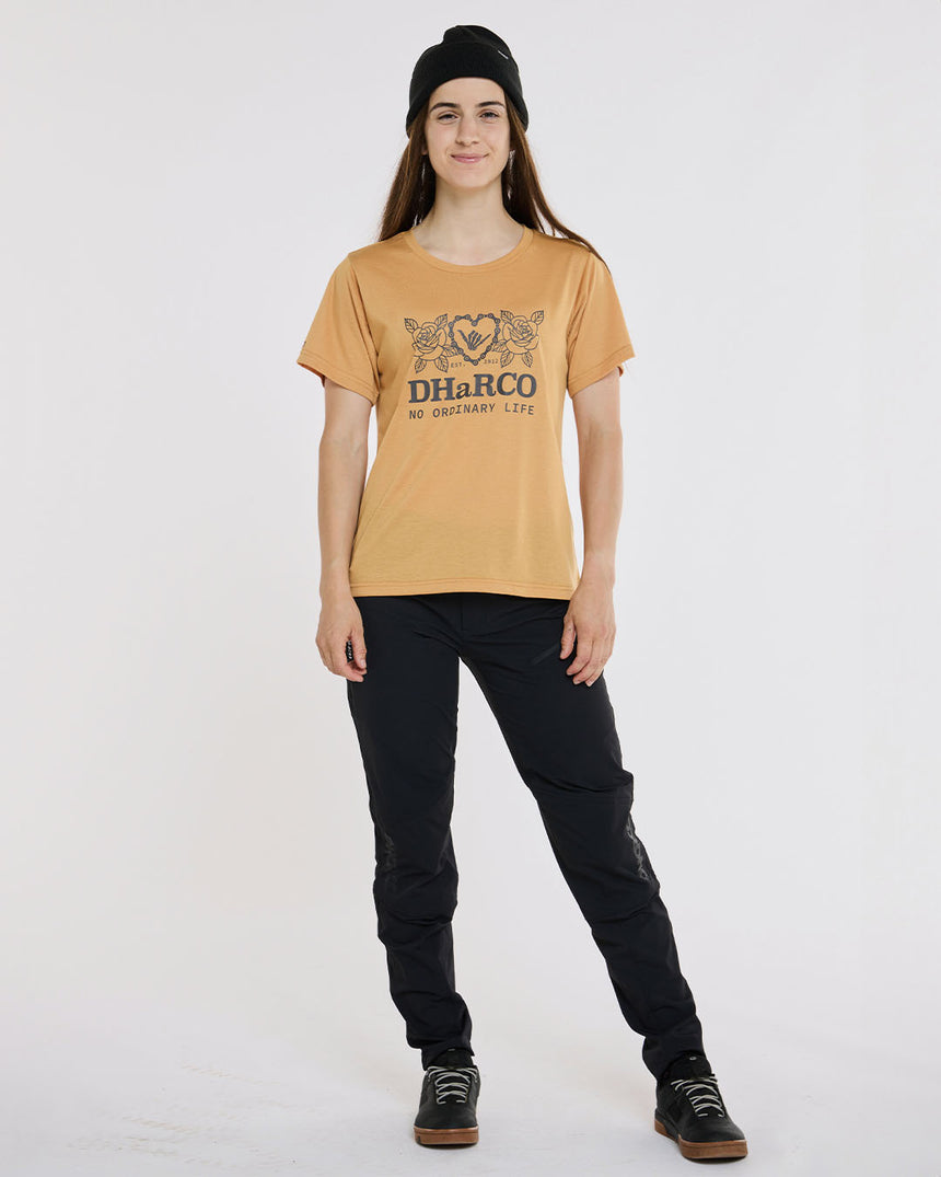 Womens Short Sleeve Tech Tee | Golden