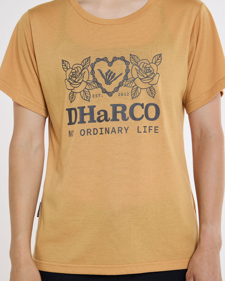 Womens Short Sleeve Tech Tee | Golden