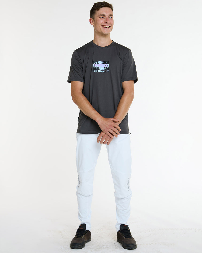 Mens Short Sleeve Tech Tee | Charcoal