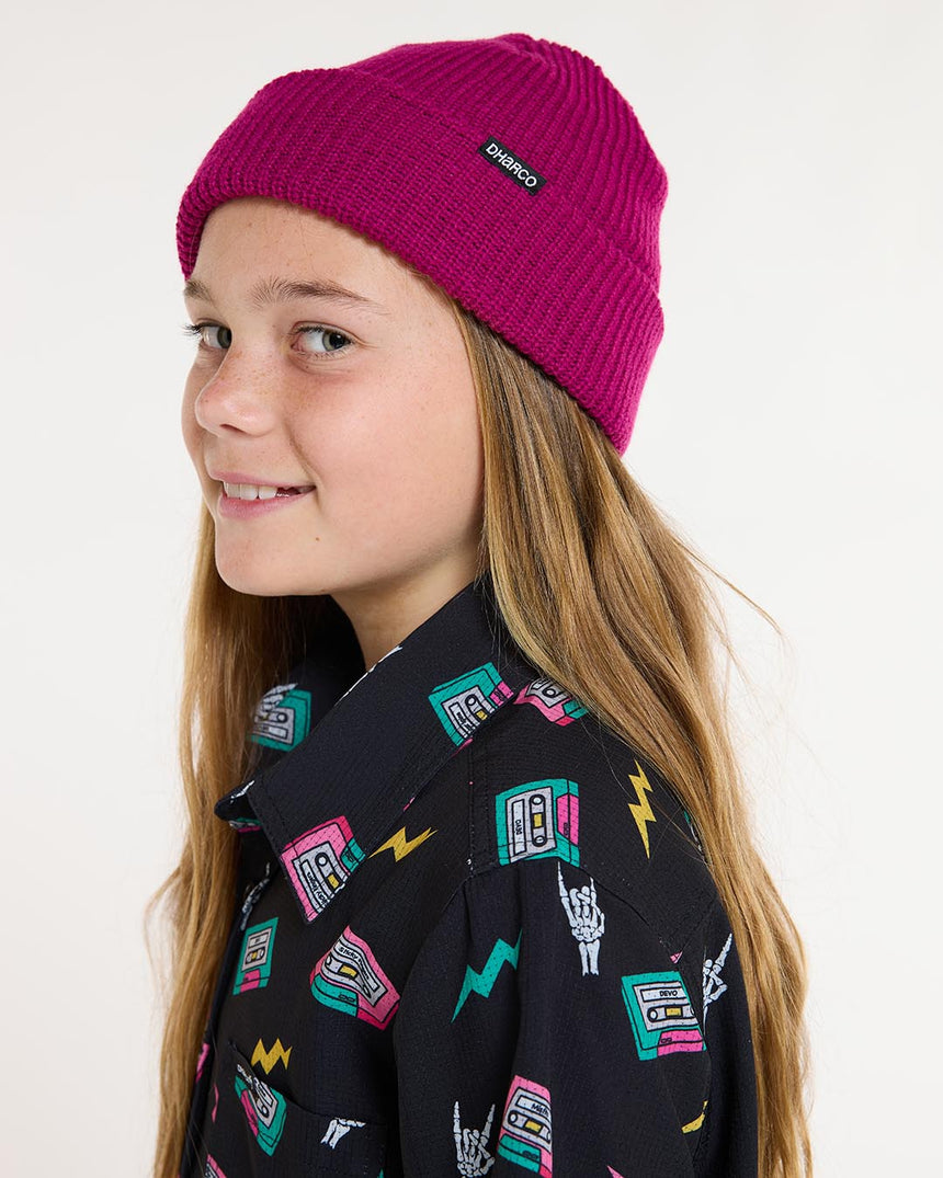Loose U-Knit Beanie | Sangria